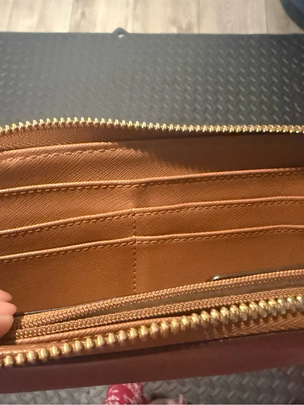 MICHAEL Michael Kors Tan Zip-Around Wristlet Wallet